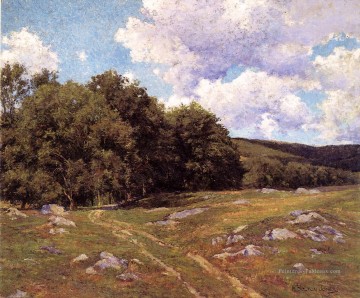 Le paysage de Meadow Crossing Hugh Bolton Jones Peinture à l'huile